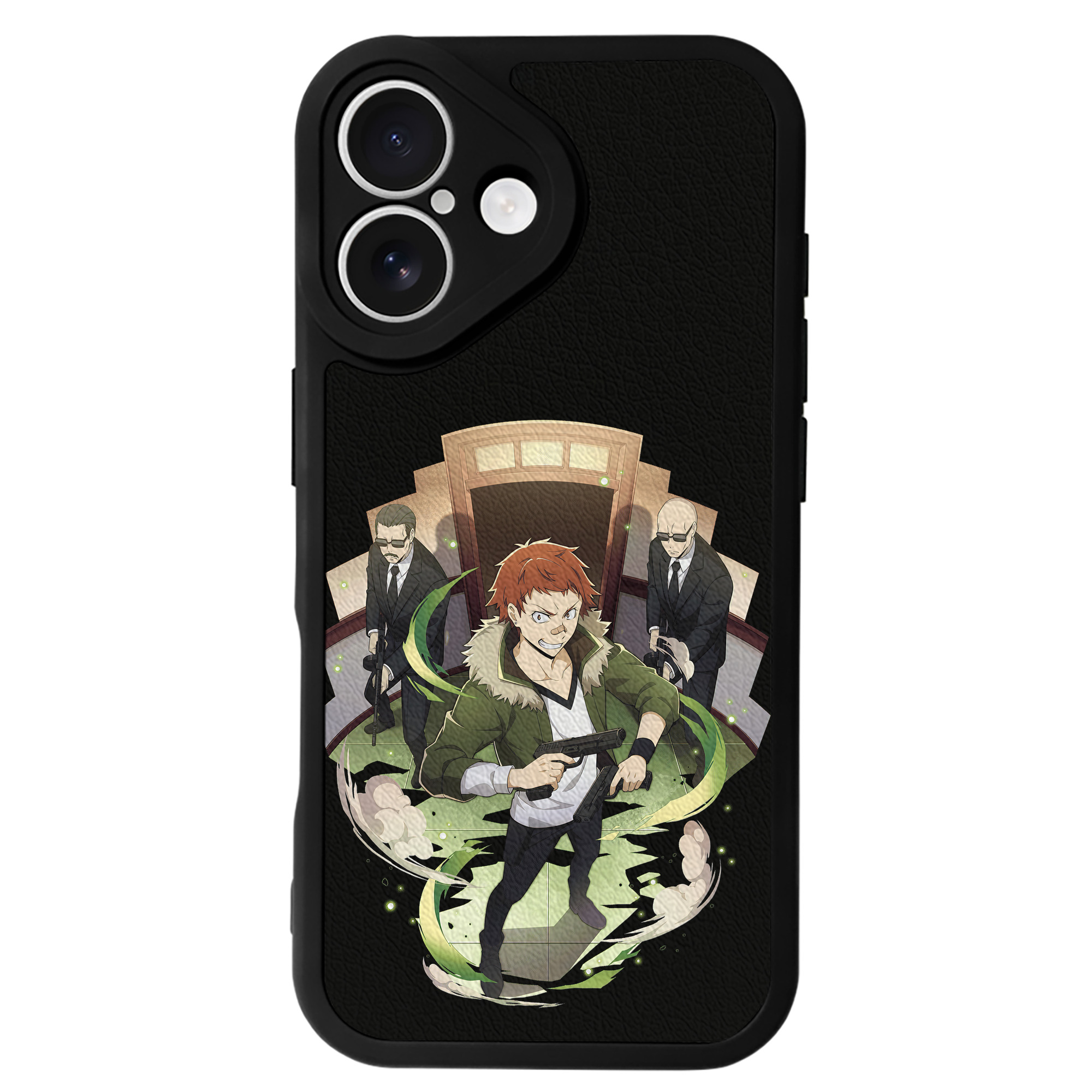 （画像用） 文豪ストレイドッグス Bungo Stray Dogs 【iPhone 16シリーズ対応】シリコンスマホケース（レザー調） 材質：シリコン
